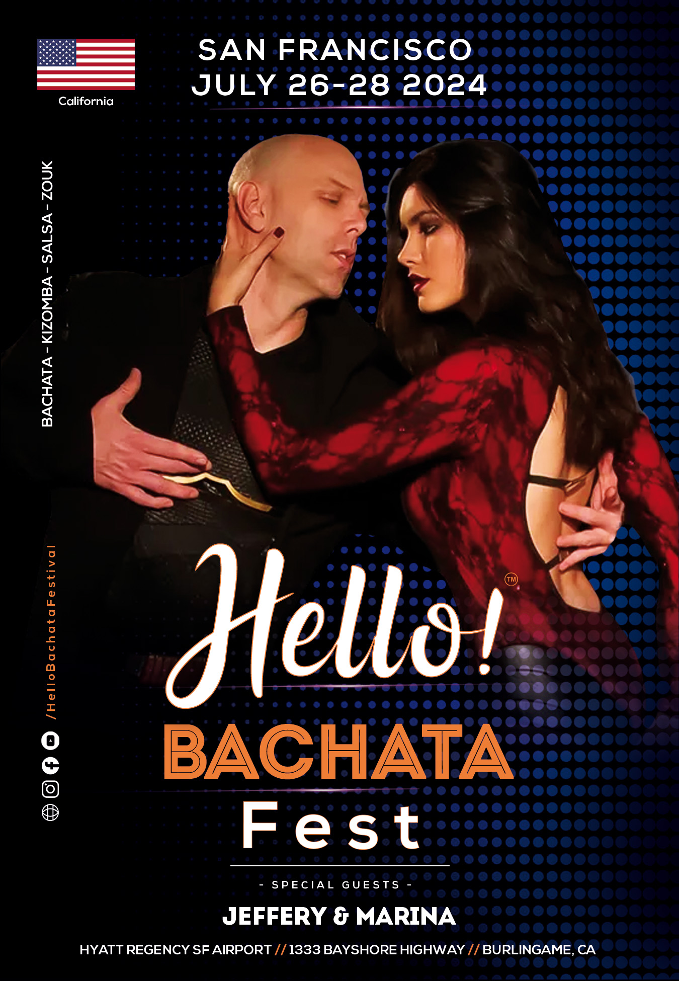 Hello! Bachata Fest - Jeffery & Marina - Bachata - San Francisco