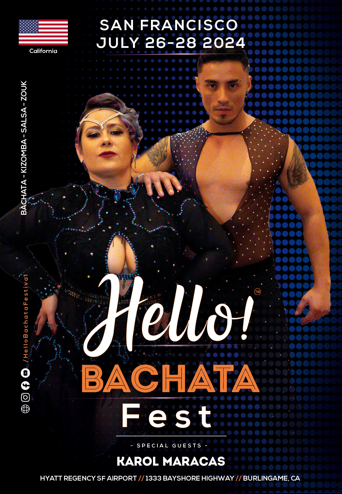 Hello! Bachata Fest - Karol Maracas and Joel - Bachata
