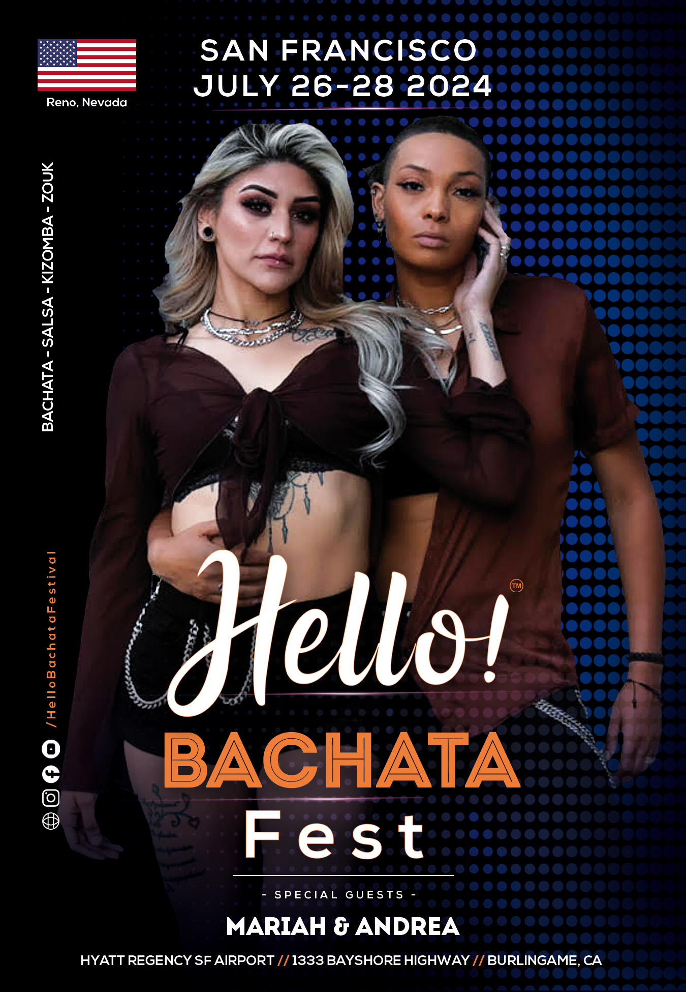 San Francisco's Hello Bachata Festival - Mariah & Andrea - Bachata - Reno Nevada