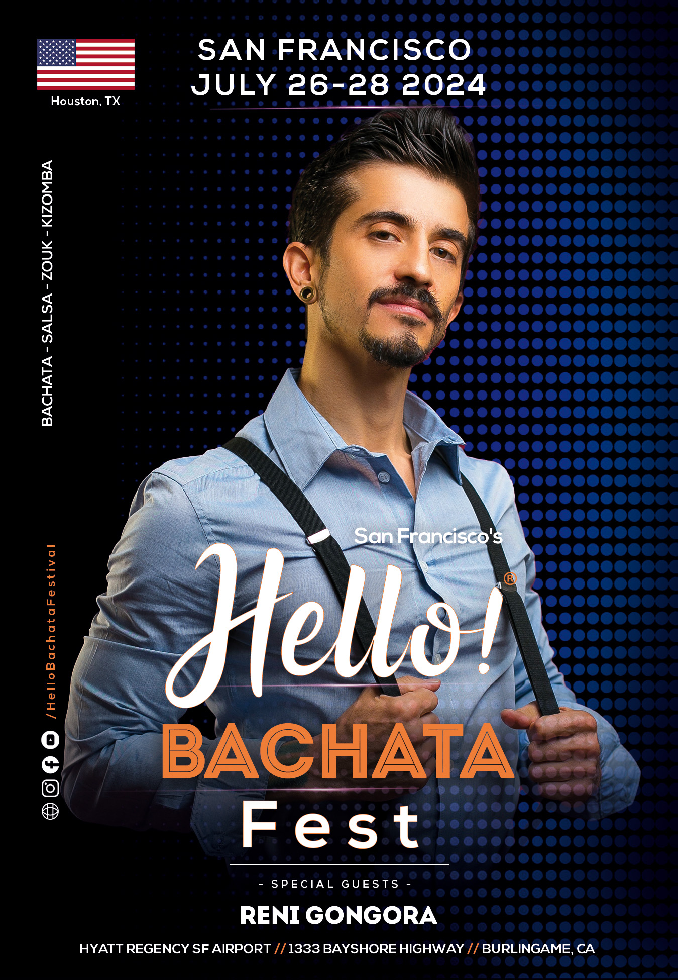 Hello Bachata Fest - DJ Reni G - Bachata - Houston, Albuquerque,, and Santa Fe