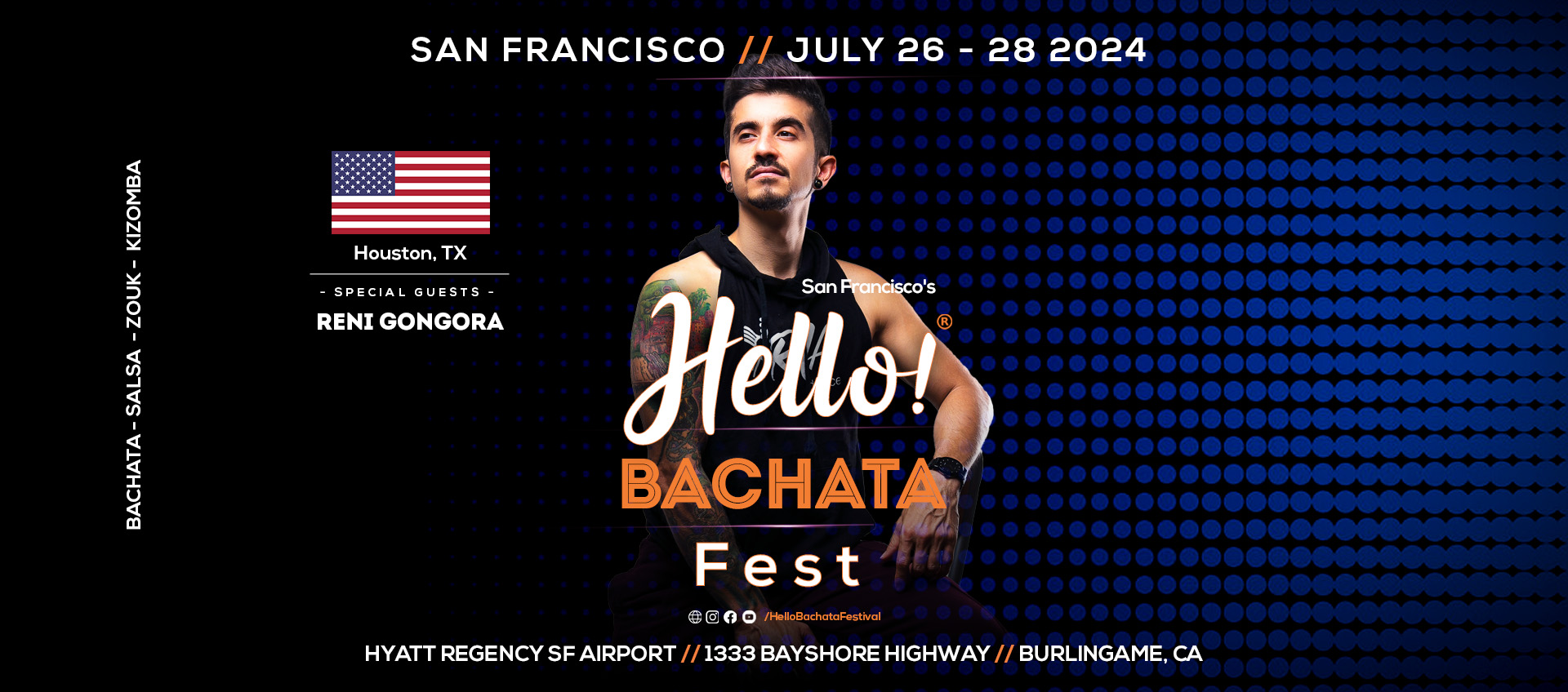 Hello Bachata Fest - DJ Reni G - Bachata - Houston, Albuquerque,, and Santa Fe