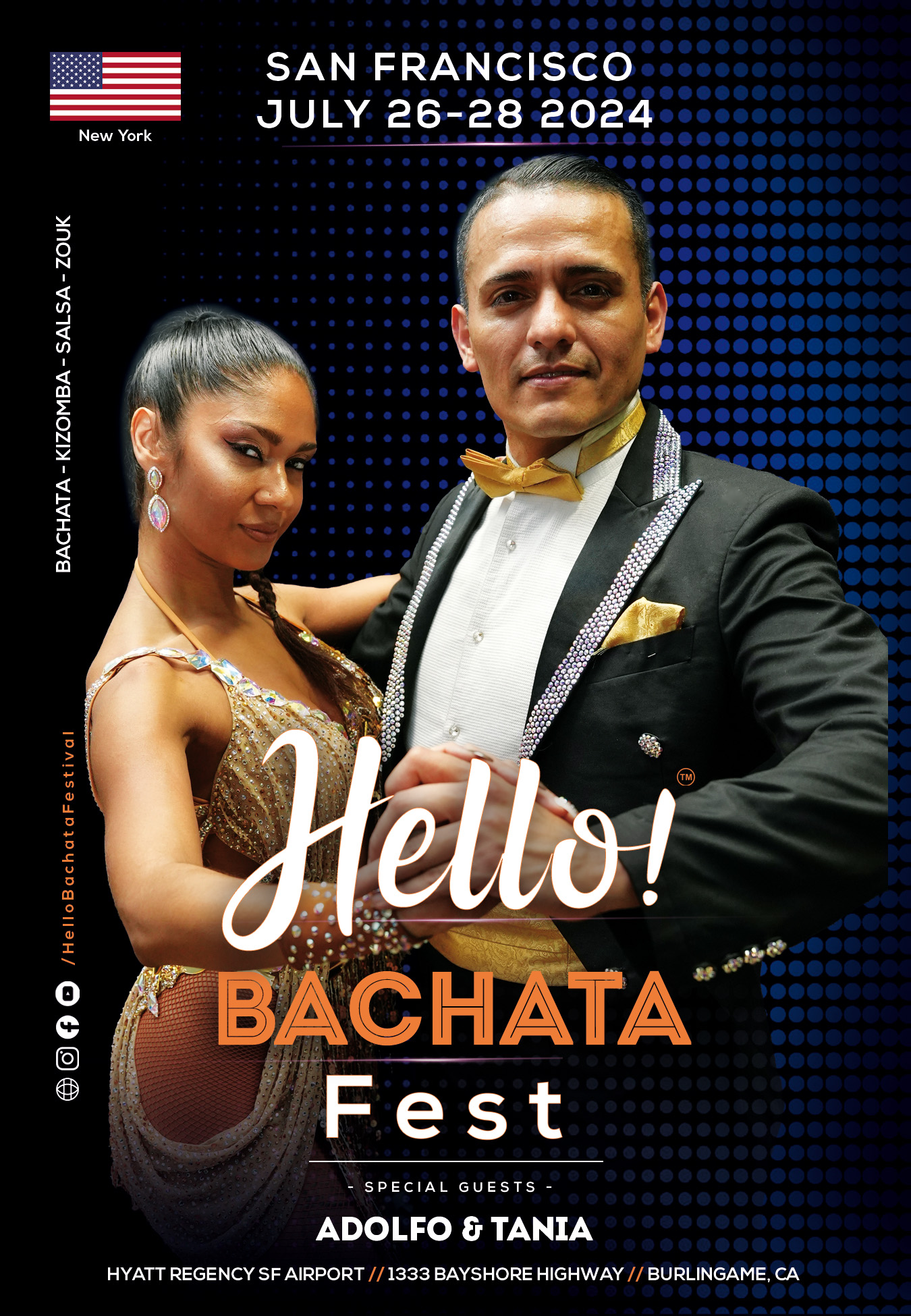 Hello! Bachata Fest - Adolfo & Tania - Salsa Mambo - New York