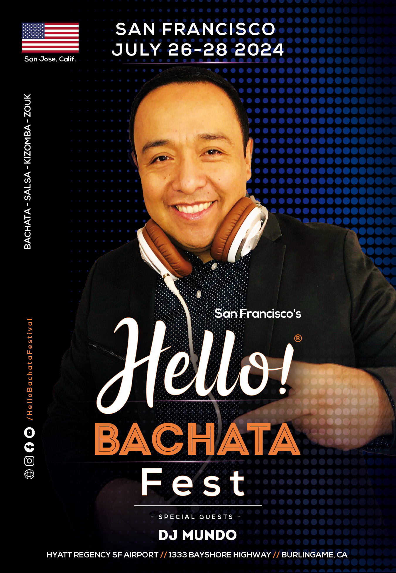 Hello Bachata Fest - DJ Mundo - Salsa Mambo - San Jose