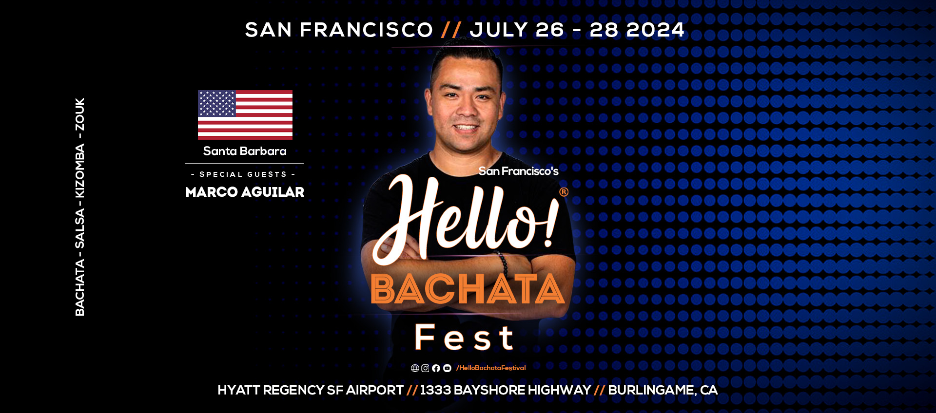 Hello! Bachata Fest - Marco Aguilar - Santa Barbara - Salsa