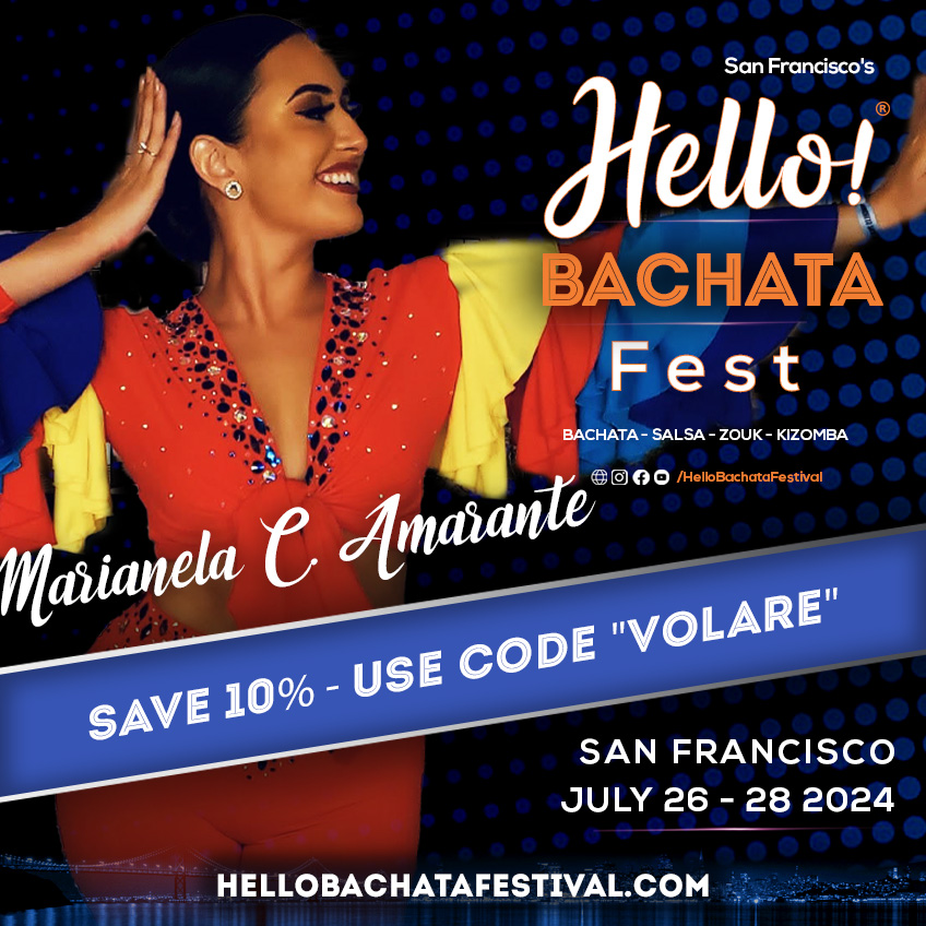 Hello Bachata Fest - Marianela Calonje Amarante - Salsa - Volare Studios - San Jose