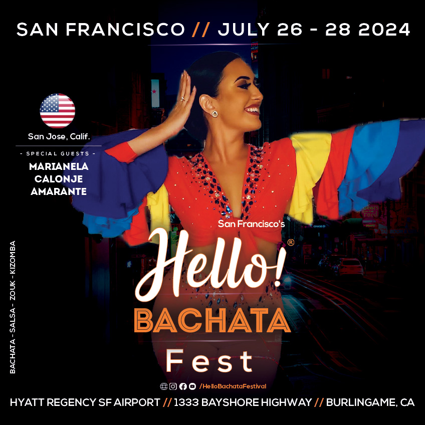 Hello Bachata Fest - Marianela Calonje Amarante - Salsa - Volare Studios - San Jose