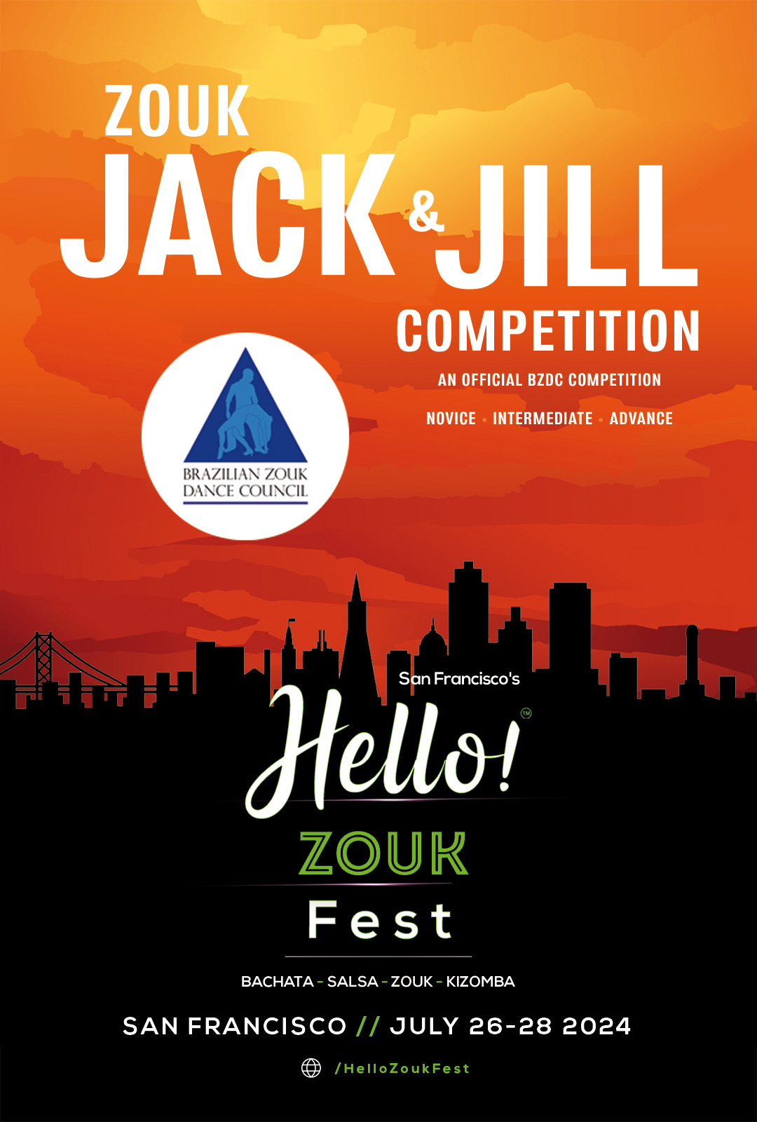 Zouk jack and jill competition in San Francisco