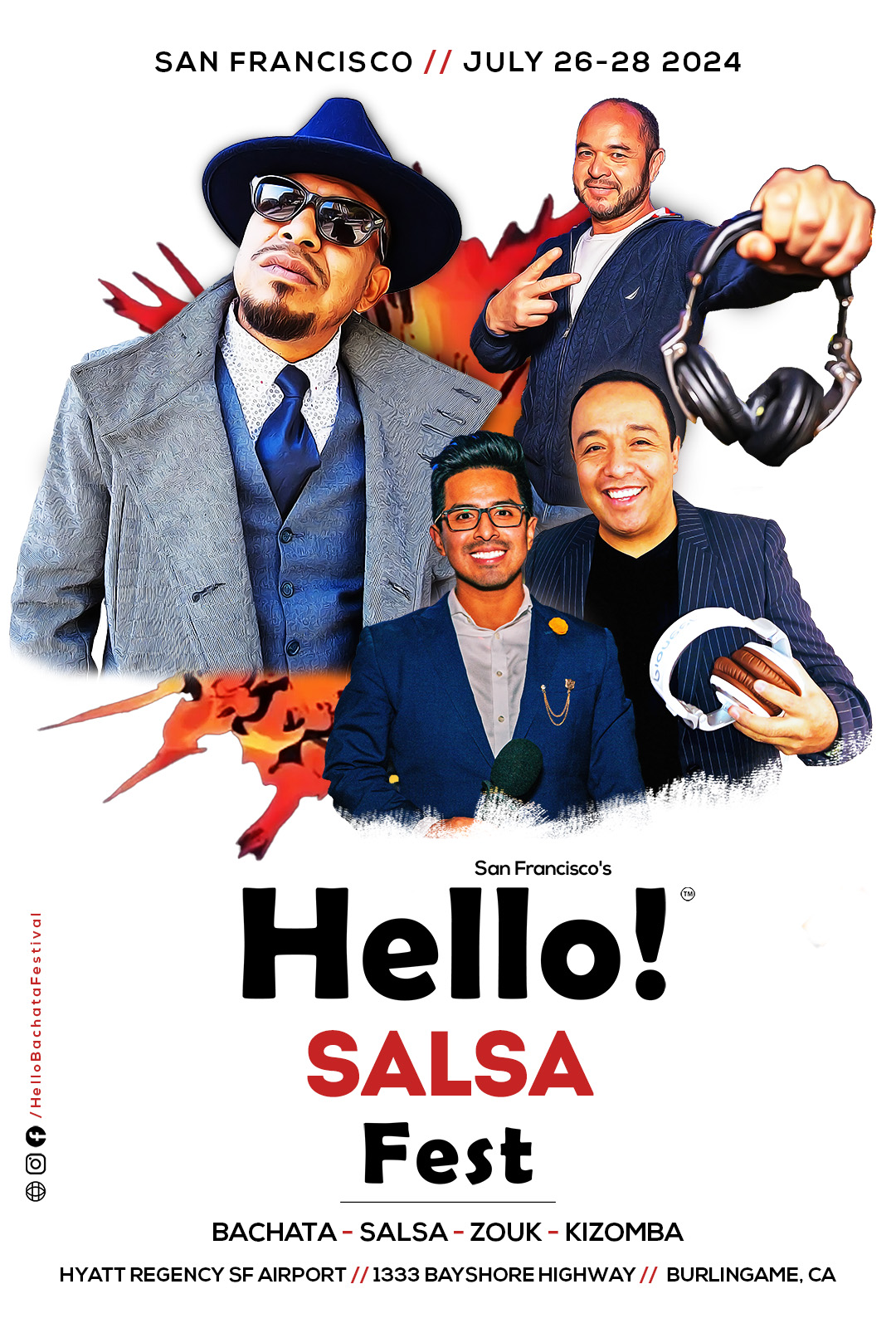 Hello Salsa Fest 2024 Deejays