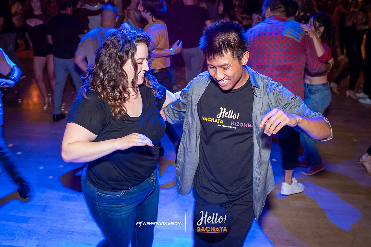 Phil Nguyen dancing at Hello Bachata